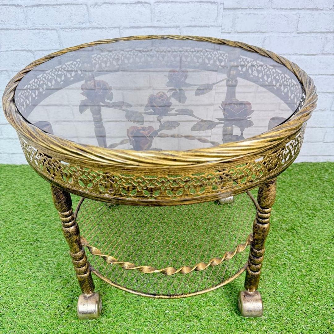 RENAISSANCE ルネサンス サイドテーブル 薔薇装飾 バラ