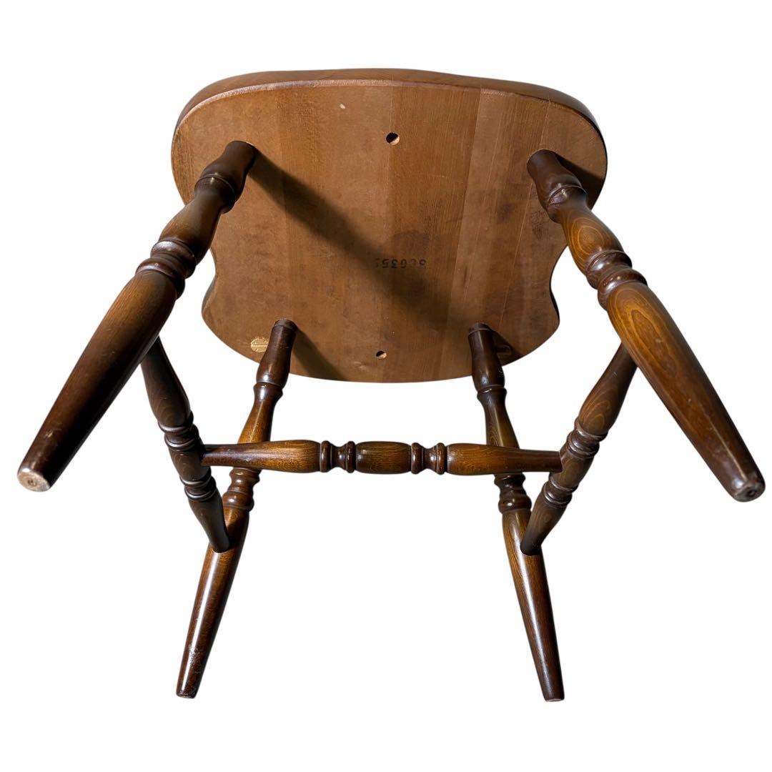 【極美品】飛騨産業　ダイニングチェア ダークブラウン　アンティーク