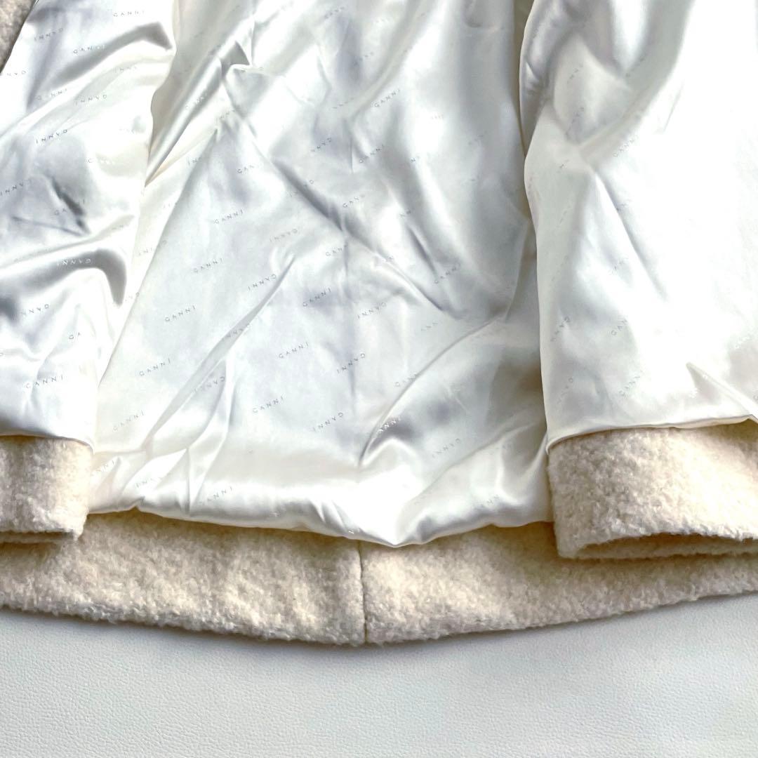 美品✨【GANNI】 ガニー FENN オーバーサイズ コート アイボリー