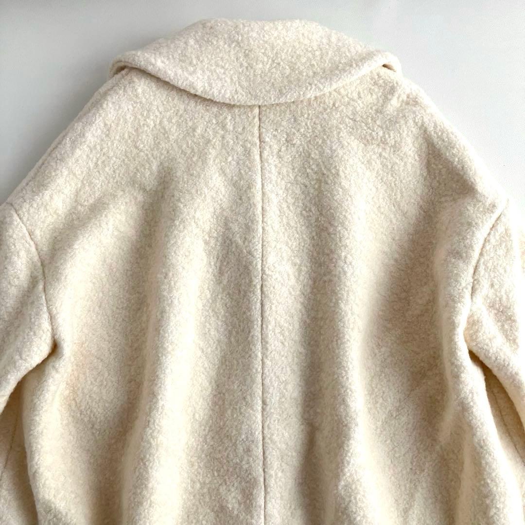 美品✨【GANNI】 ガニー FENN オーバーサイズ コート アイボリー