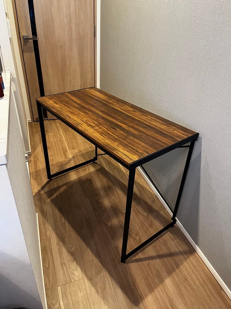 パソコンデスク/インダストリアル/木目調/男前家具