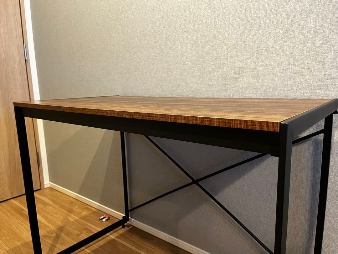パソコンデスク/インダストリアル/木目調/男前家具