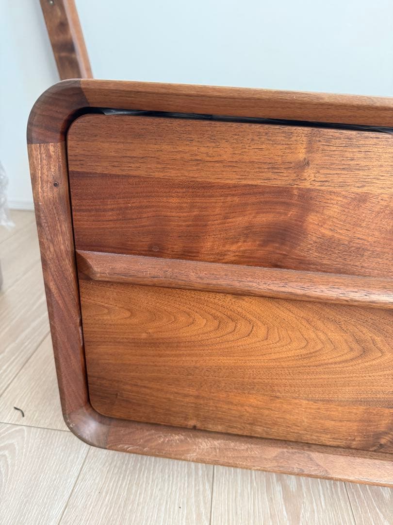 北米産ブラックウォールナット 無垢材 センターテーブル／収納キャビネット