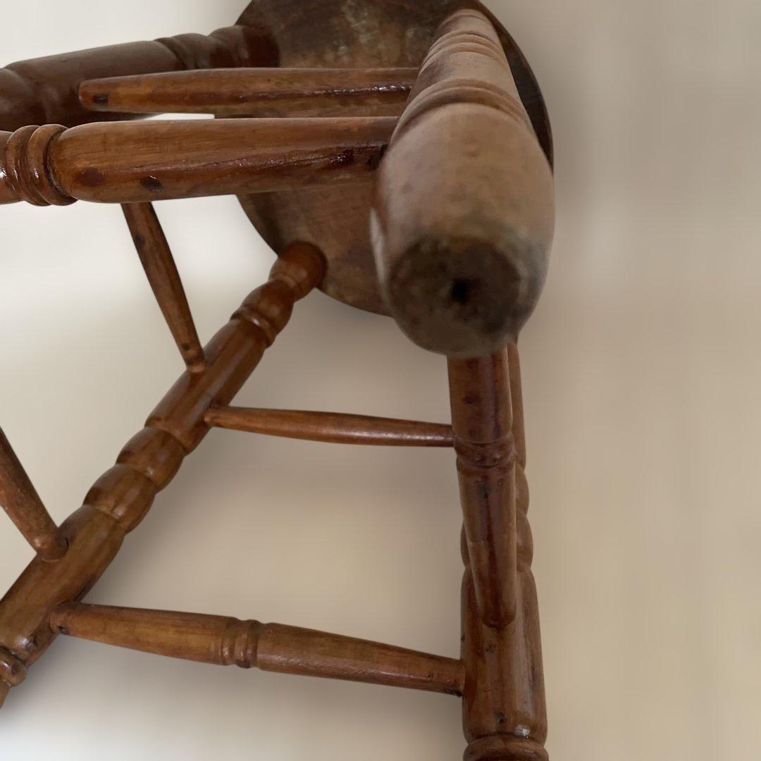 昭和レトロ 木製 スツール 花台 ビンテージ