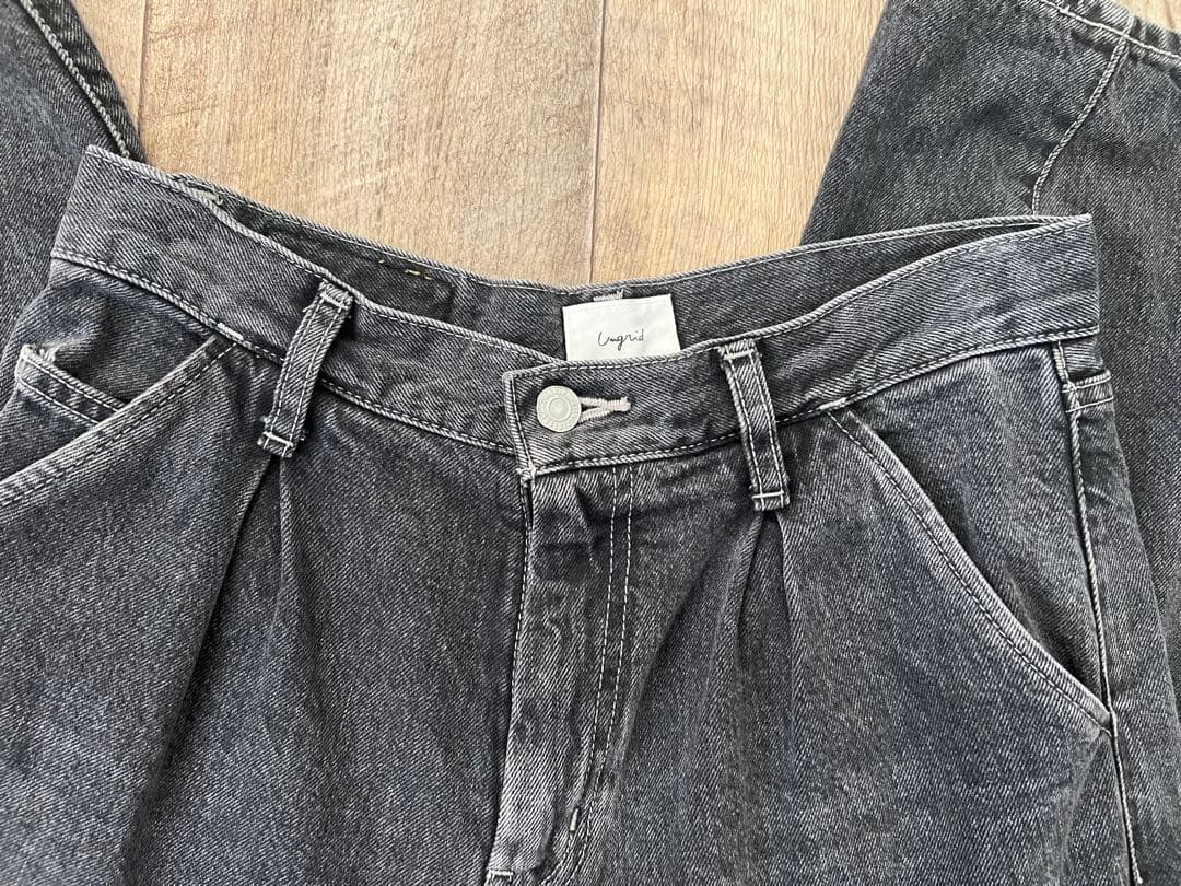 ungrid ウエストタックカーブデニム25