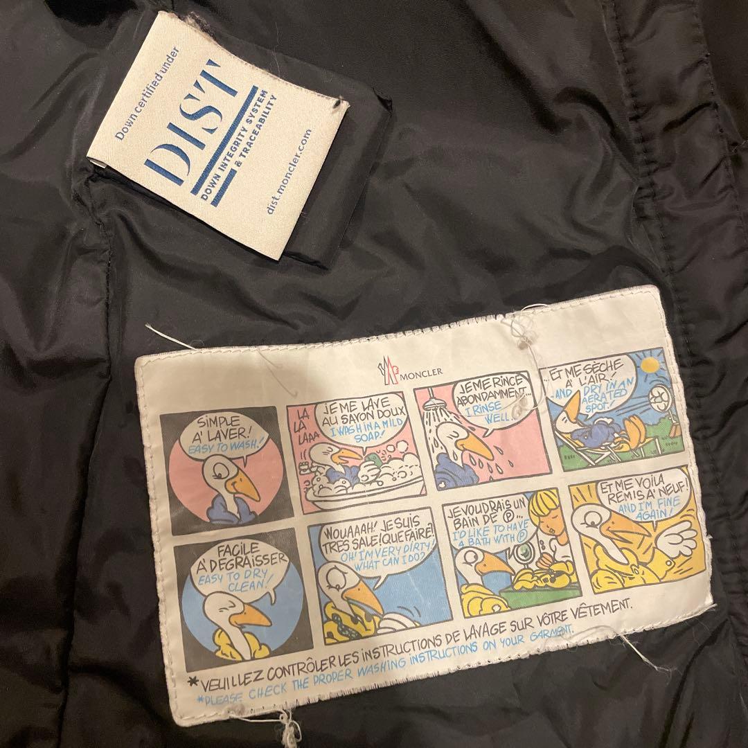 モンクレール　ダウン　タレヴ　サイズ1 ブラック　レザー　タレブ　ロング