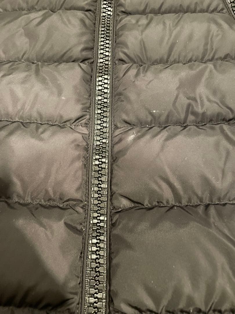 モンクレール　ダウン　タレヴ　サイズ1 ブラック　レザー　タレブ　ロング