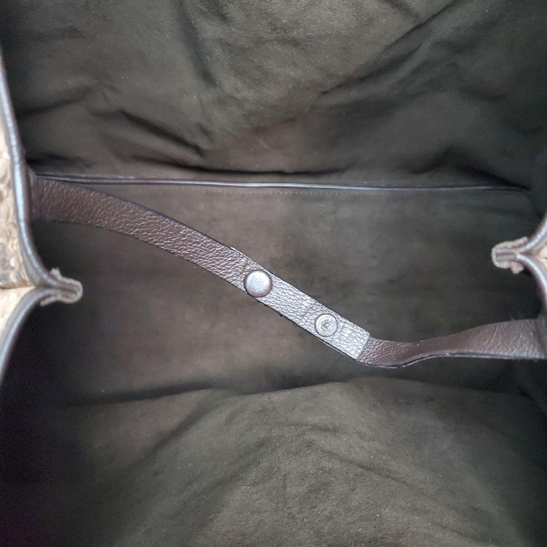 美品✨️高木ミンク　ARBORENTE ダイヤモンドパイソンレザー トートバッグ