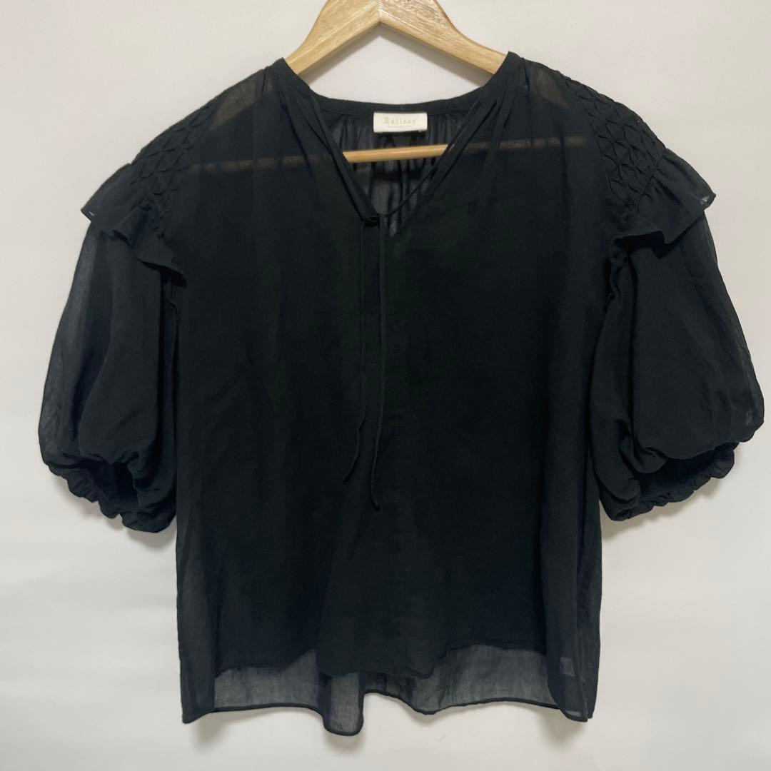 コットンクレープ パフスリーブブラウス Ballsey トゥモローランドトップス