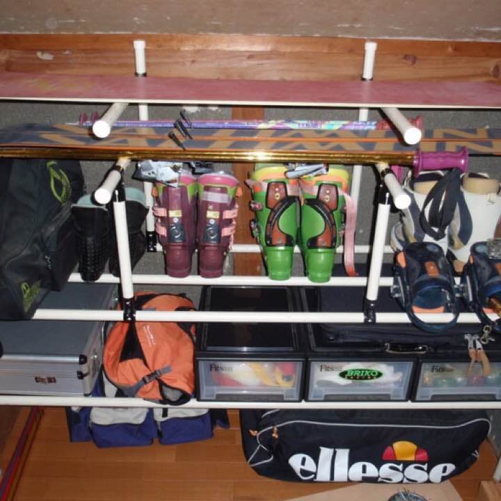 イレクターパイプ　　DIY  ボード スキー  ストッカー