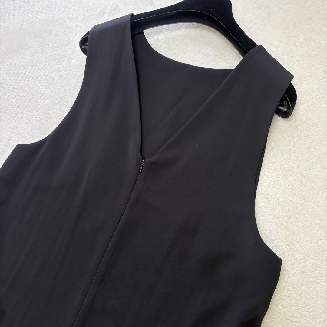 【未使用級✨️】ナエ スムースリバーシブルオールインワン サロペット M ブラック