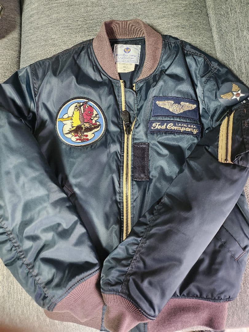 Ted Company MA-1 フライトジャケット 44 ネイビー