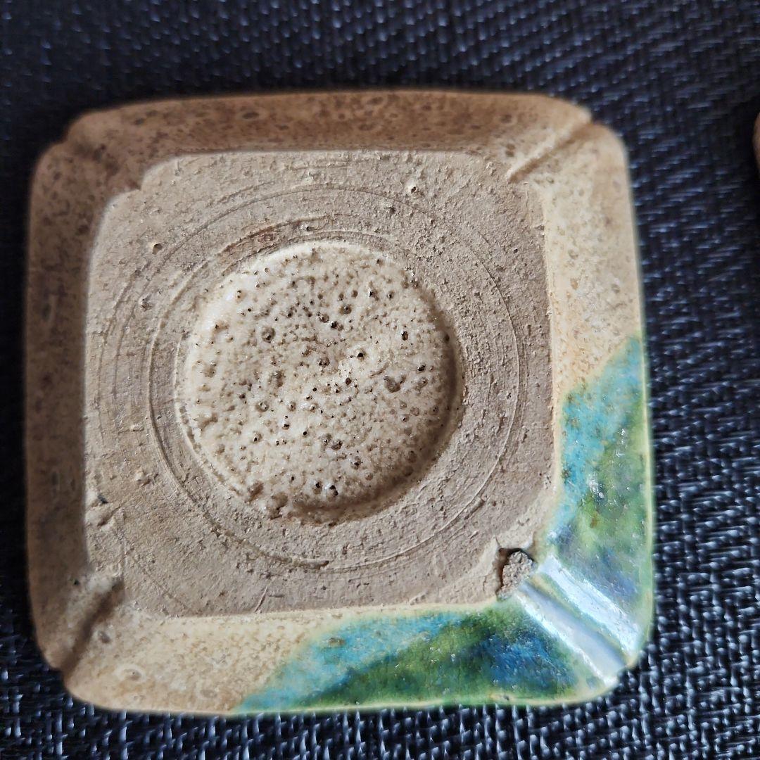 -27\y18　織部焼　時代　古織部　豆皿　小皿