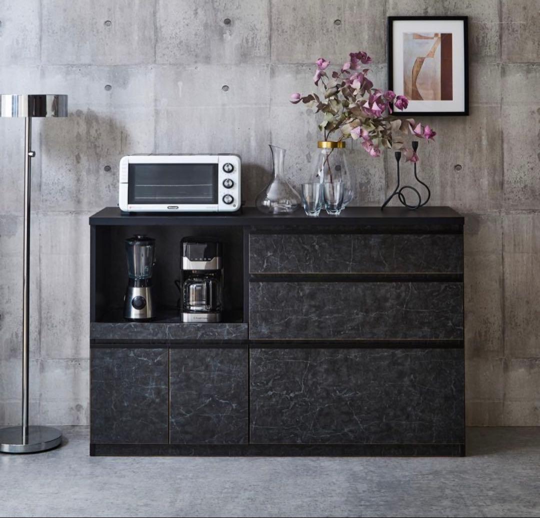 大川家具　キッチンカウンター　カップボード