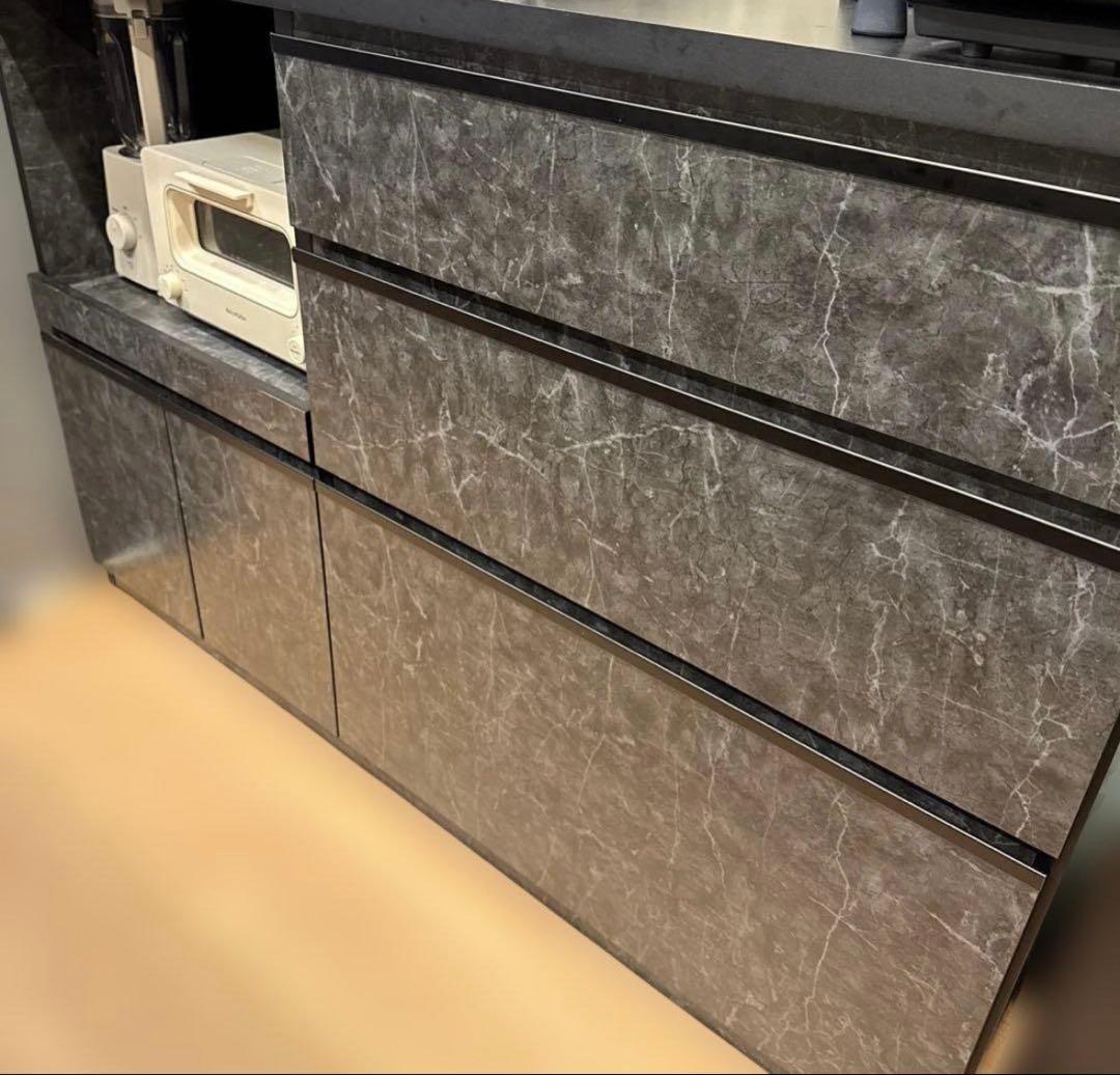 大川家具　キッチンカウンター　カップボード