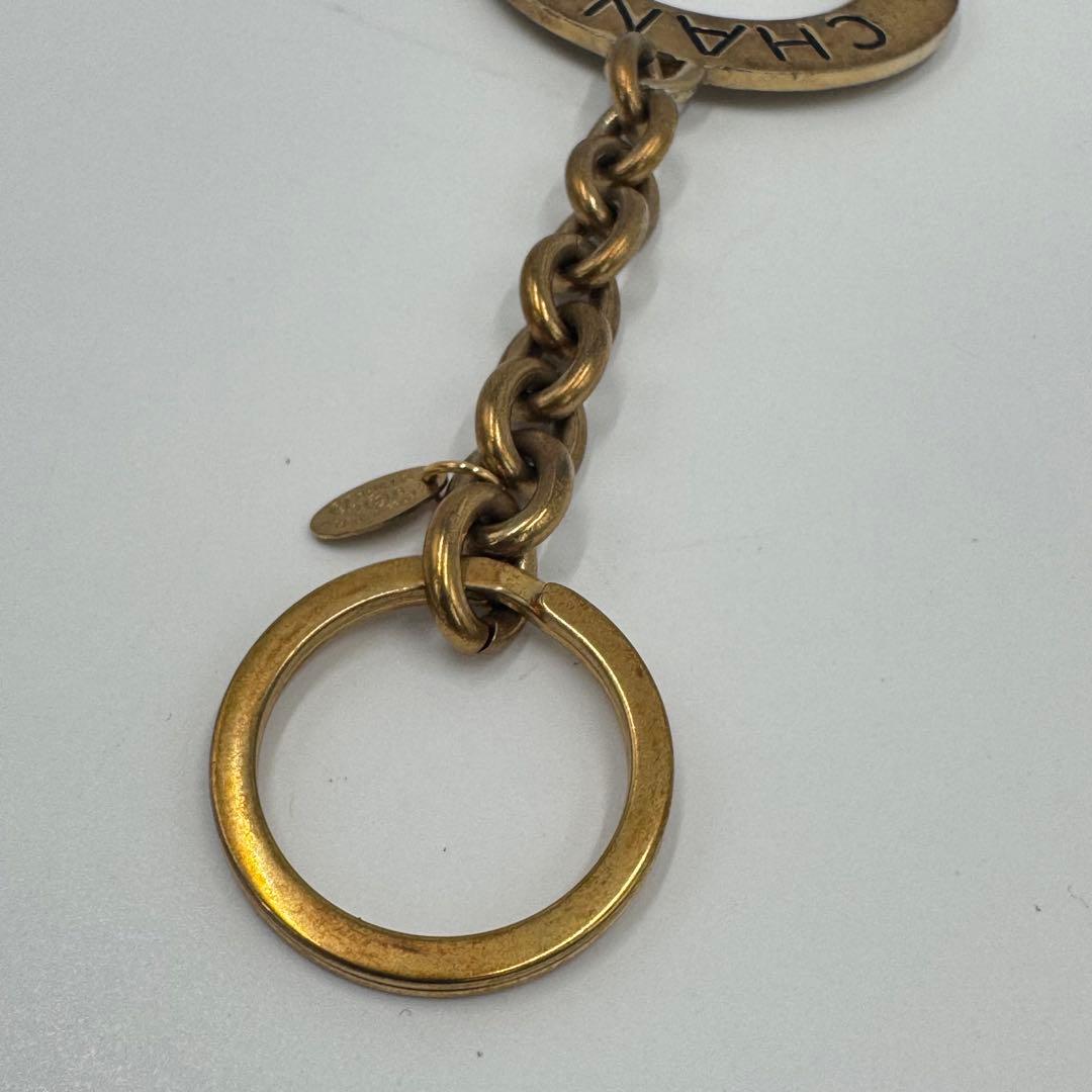 CHANEL シャネル キーリング キーホルダー 大きめ ゴールド