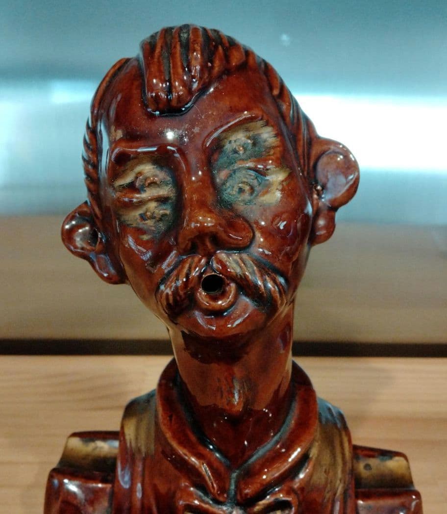 ビンテージ　四つ目　4つ目　置物　ミッドセンチュリー　酔っ払い トレイ