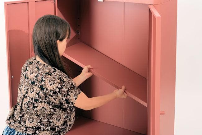 シンプルデザイン スチールチェスト幅75cm 本棚 リビング収納（943）