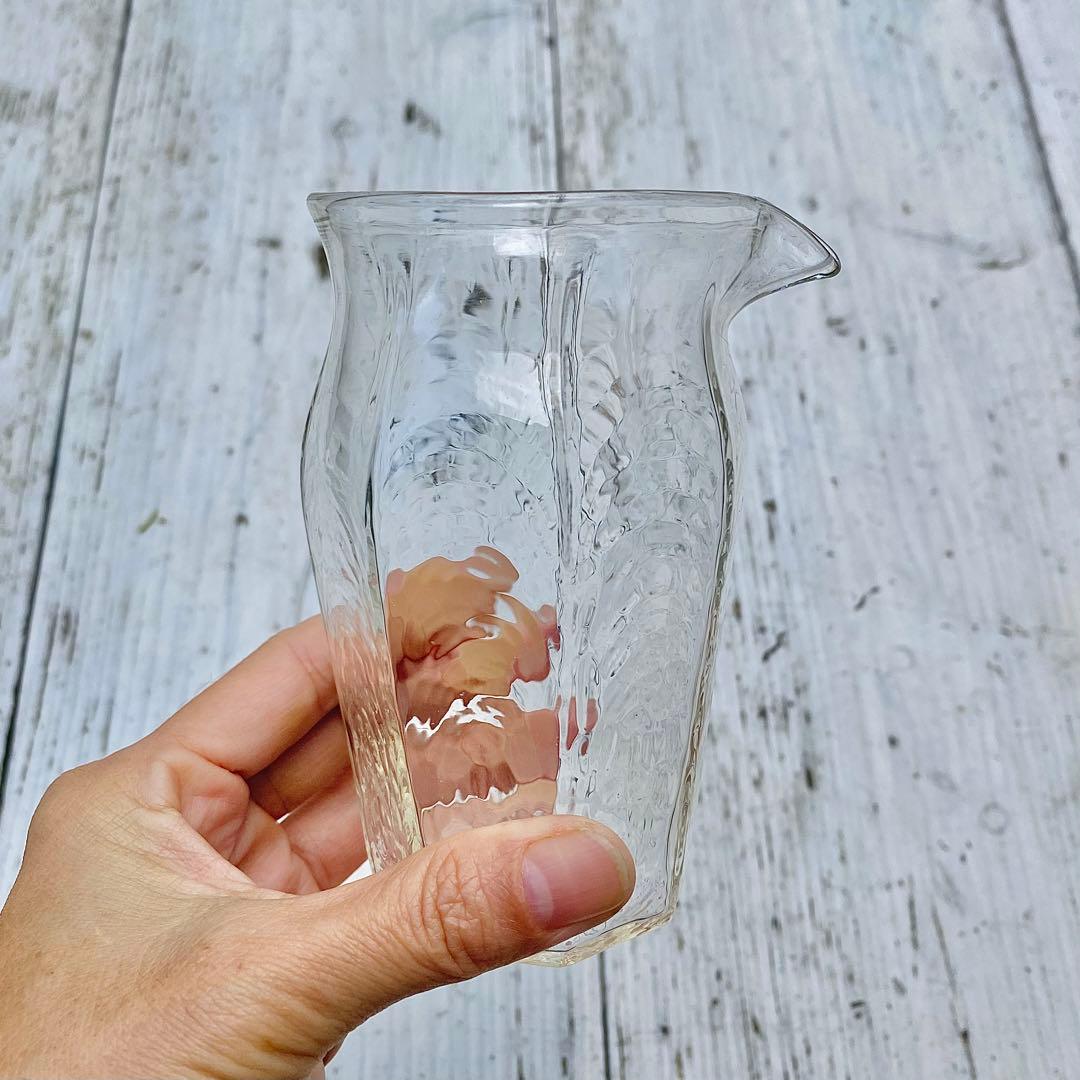 【新品未使用/稀少】　安土草多　八角片口グラス　吹きガラス　民藝　作家もの　食器