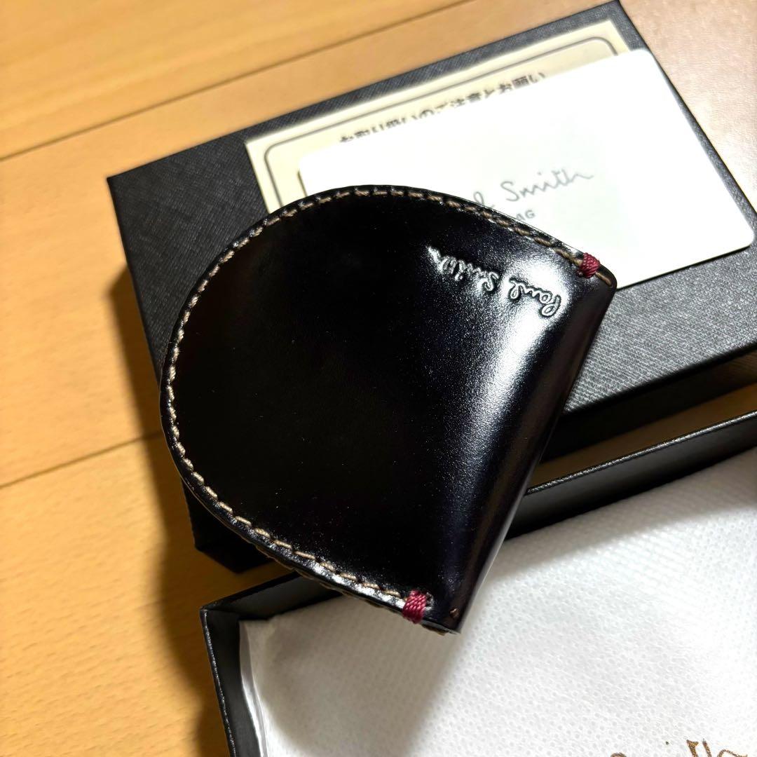 Paul Smith コードバン　馬蹄型　ケース　ブラック　黒　美品
