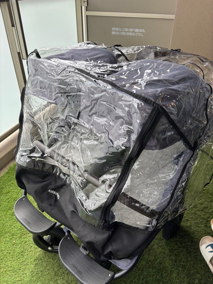 り*ん様 【純正クッション2枚・雨具付】エアバキーココダブルネイビー