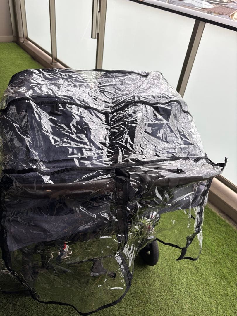 り*ん様 【純正クッション2枚・雨具付】エアバキーココダブルネイビー