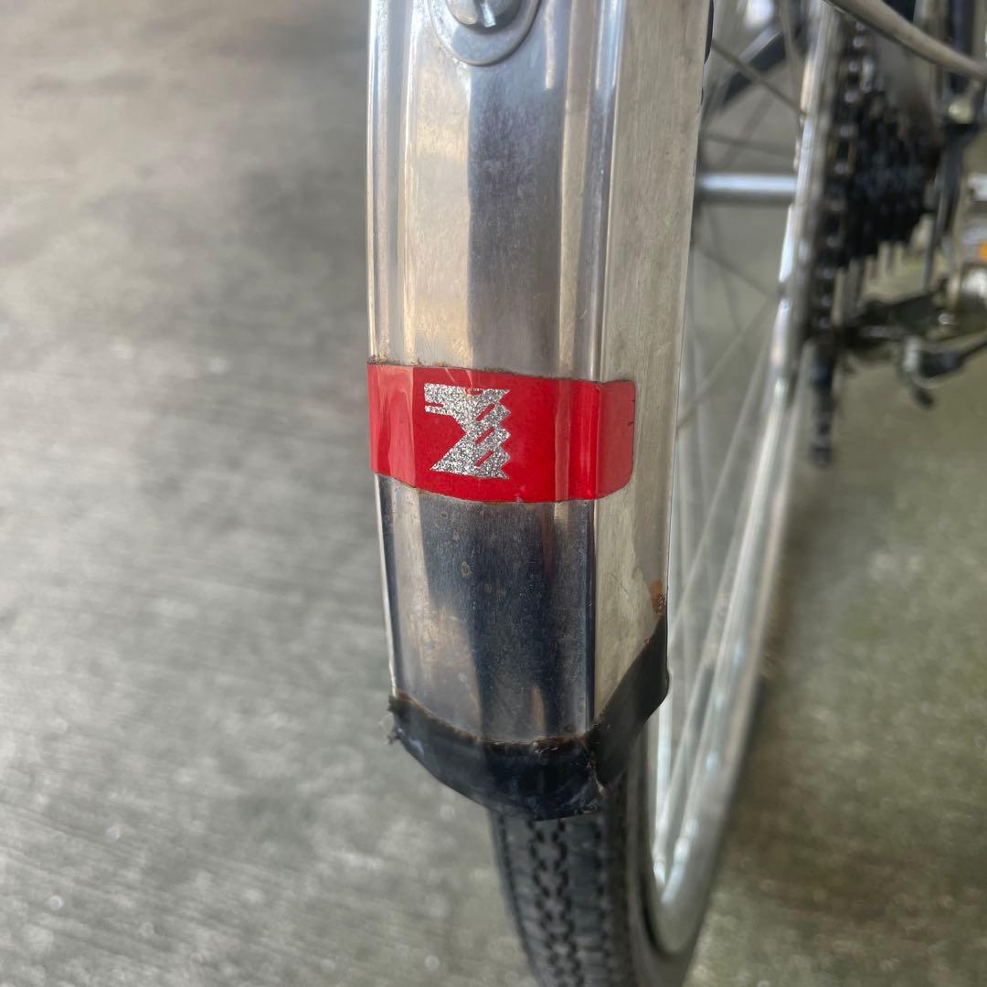 ヴィンテージ　昭和　ゼブラ　スーパーカー自転車　レトロ　26インチ