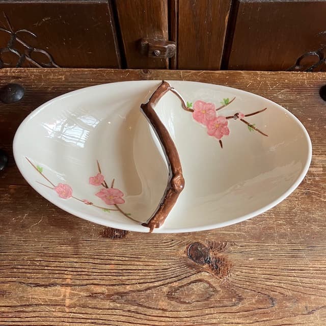 poppy trail peach blossom お皿 プレート オーバル