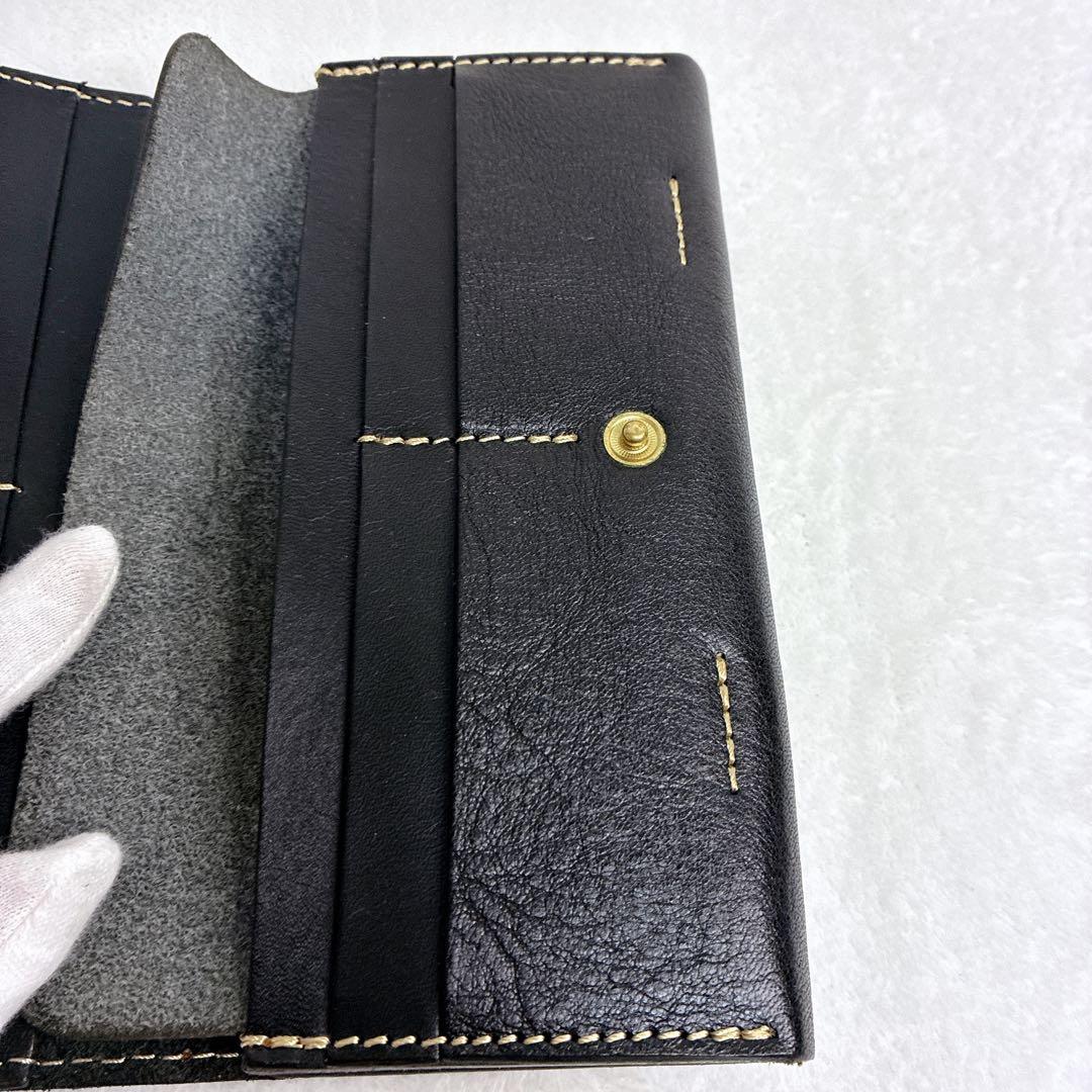 ⭐️未使用級⭐️ ポルコロッソPORCO ROSSO 長財布 ブラック　オールレザー