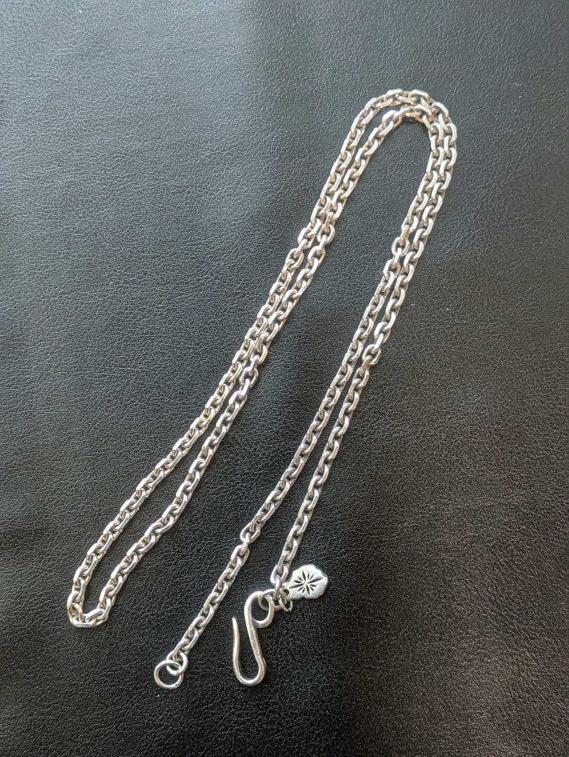 サード 長さ55cm シルバーネックレスチェーンフック付ペンダントSAAD