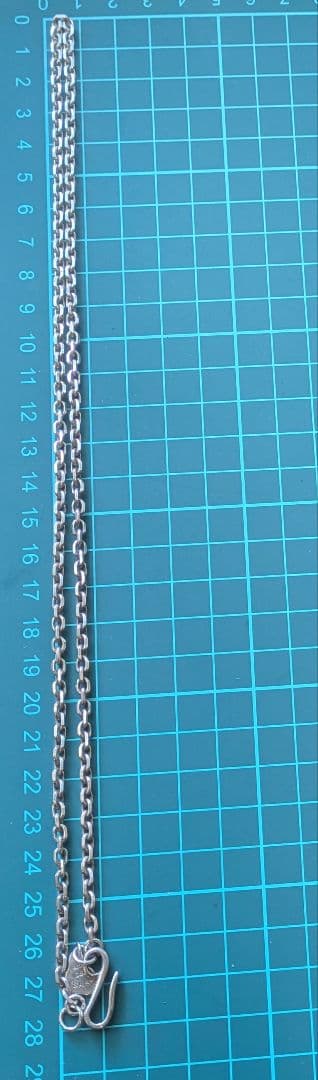 サード 長さ55cm シルバーネックレスチェーンフック付ペンダントSAAD