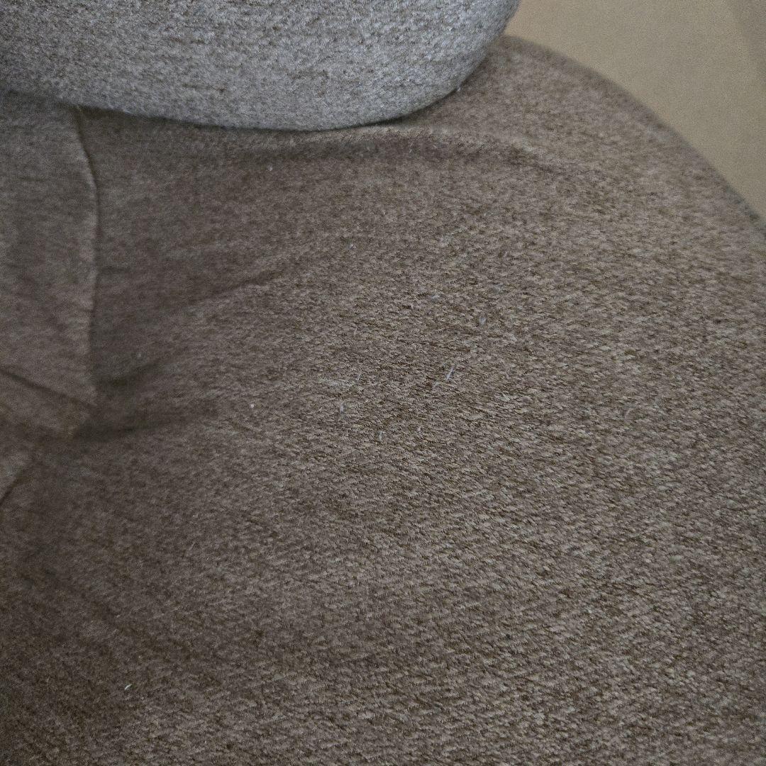 グレー ファブリック リクライニングチェア