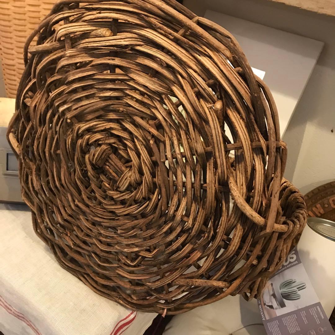 イギリスアンティークトレーバスケット