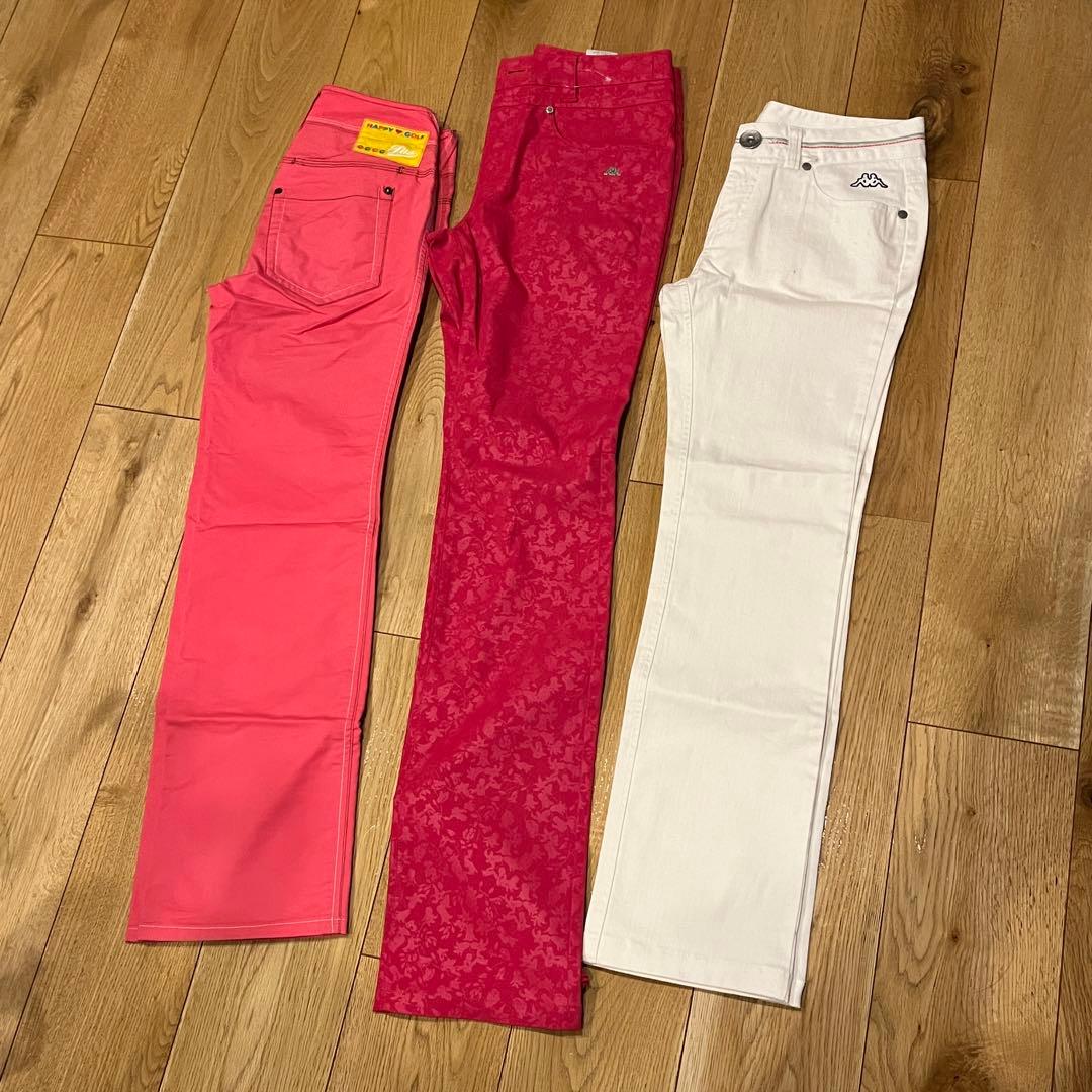 レディースM　ゴルフウェア　春夏秋冬　パンツ　まとめ売り　パーリーゲイツ