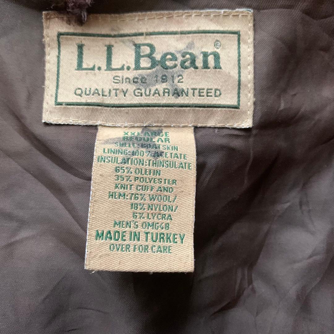 名作　L.L.Bean A-2 フライトジャケット XXL 羊革　シンサレート