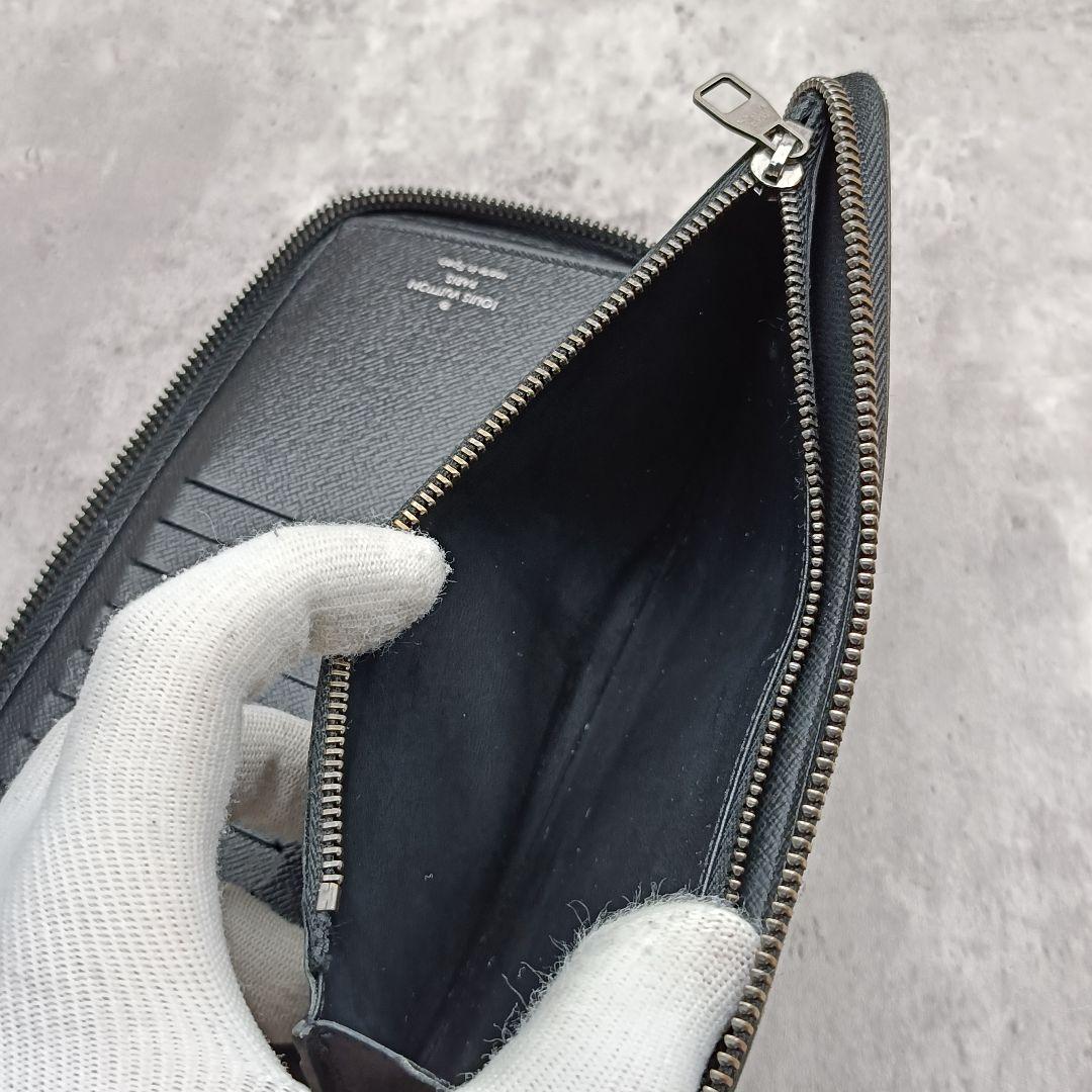 美品 ヴィトン エクリプス ジッピーヴェルティカル ラウンド 長財布 モノグラム