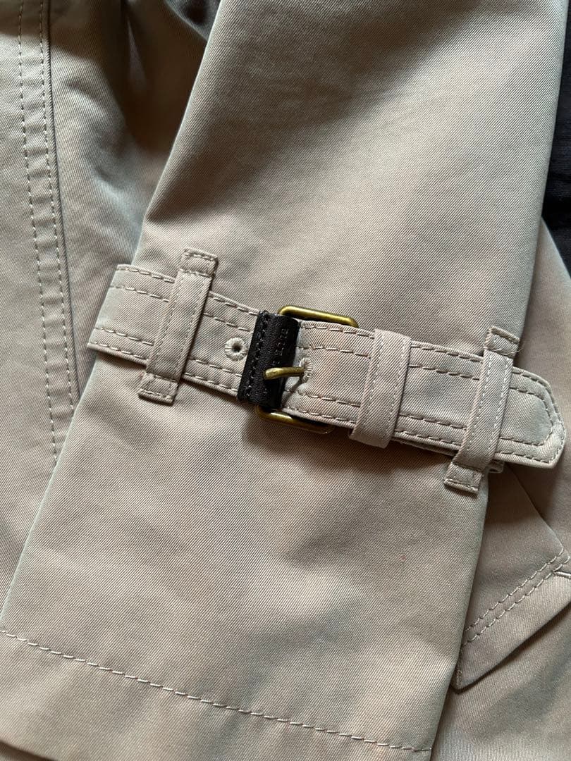 値下げ バーバリーブルーレーベルファー付トレンチコート36 美品