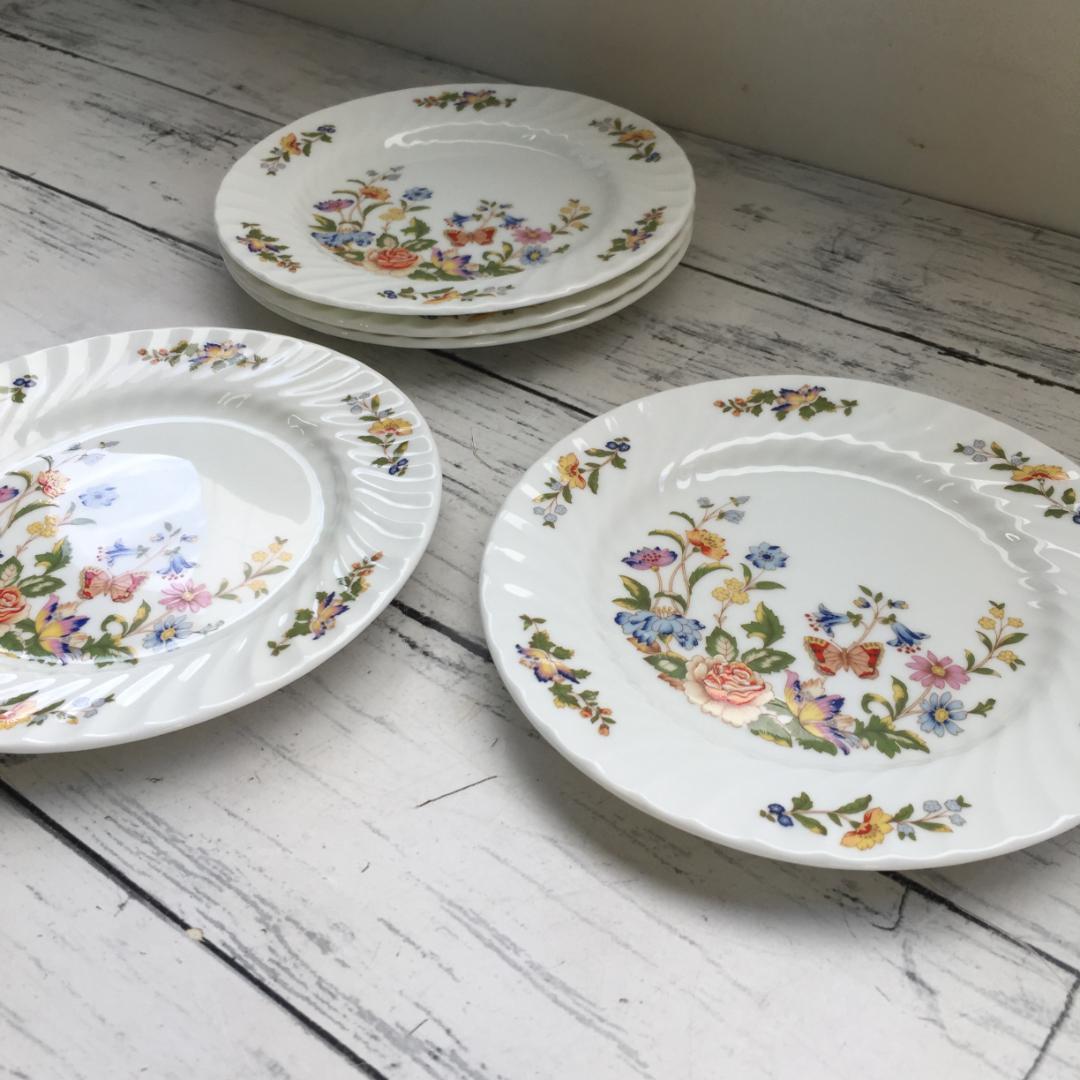 5枚美品　エインズレイ　AYNSLEY　 コテージガーデン　ボーンチャイナ　小皿