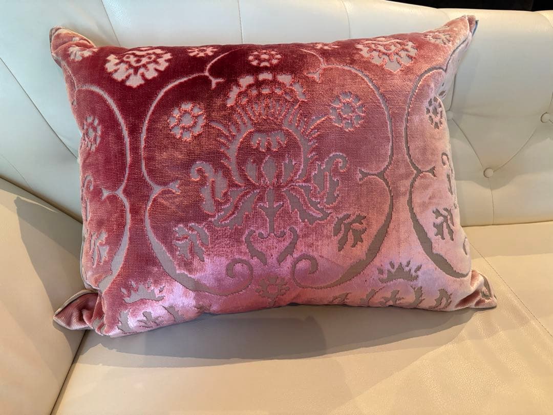 DESIGNERS GUILD ピンクベルベットクッション