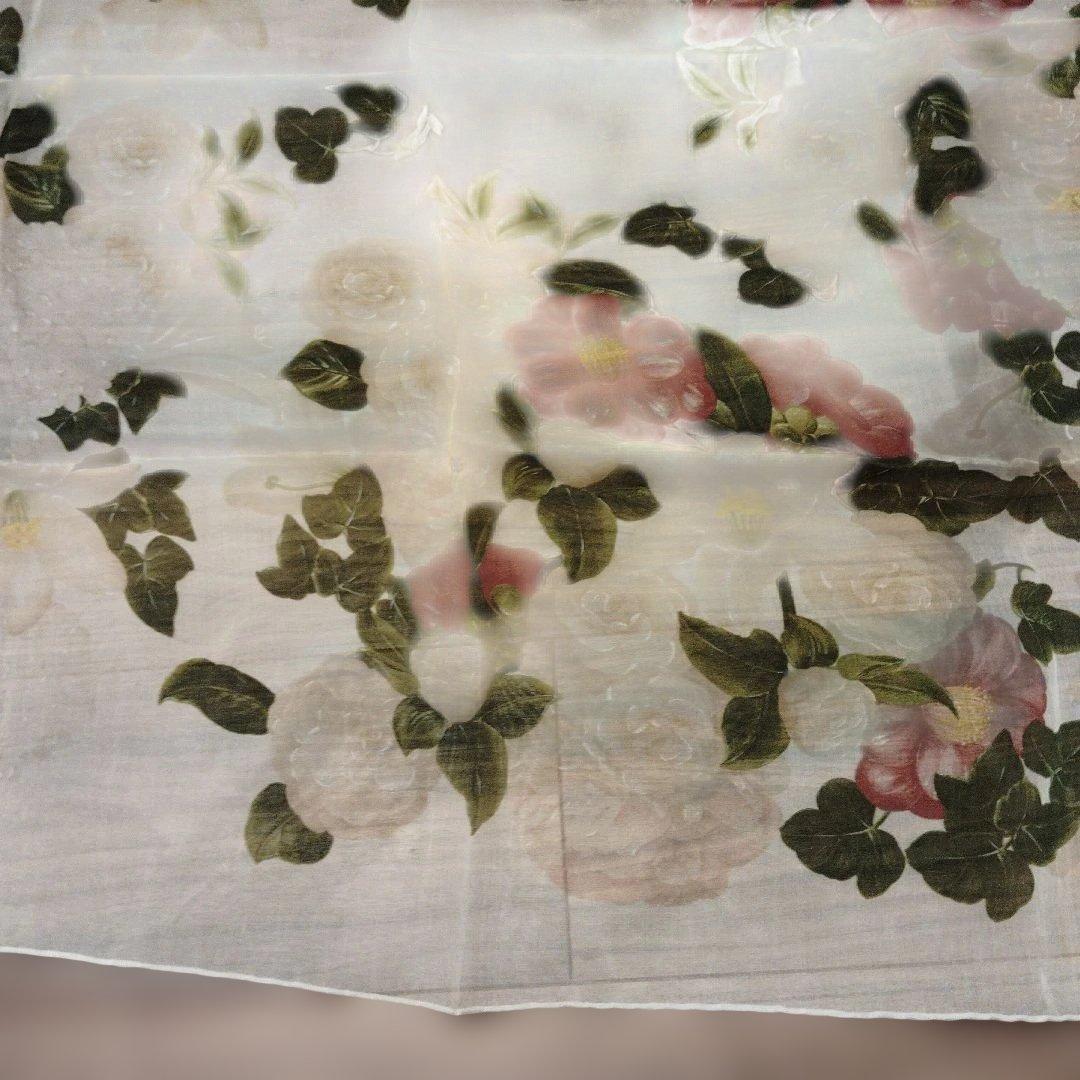 【美品】CHANEL スカーフ 薄手 花柄