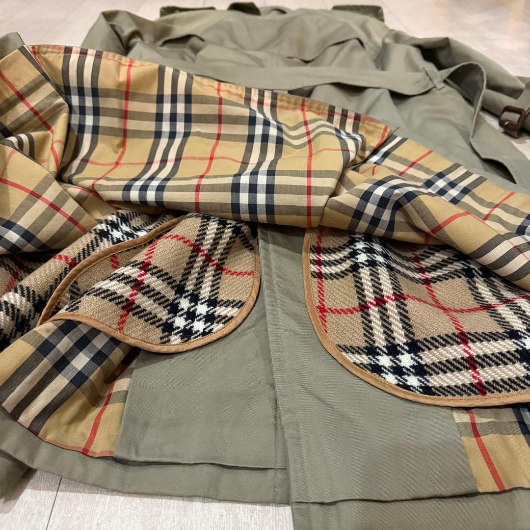 BURBERRY ヴィンテージバーバリー トレンチコート カーキ　ライナー付き