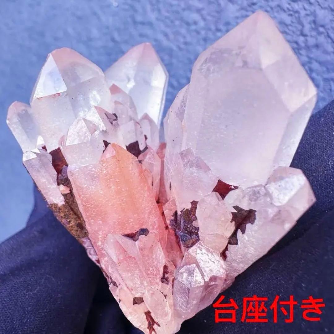 爆アレ❗️可愛いピンク♡超綺麗マダガスカル産パイナップルピンククラスターA1468