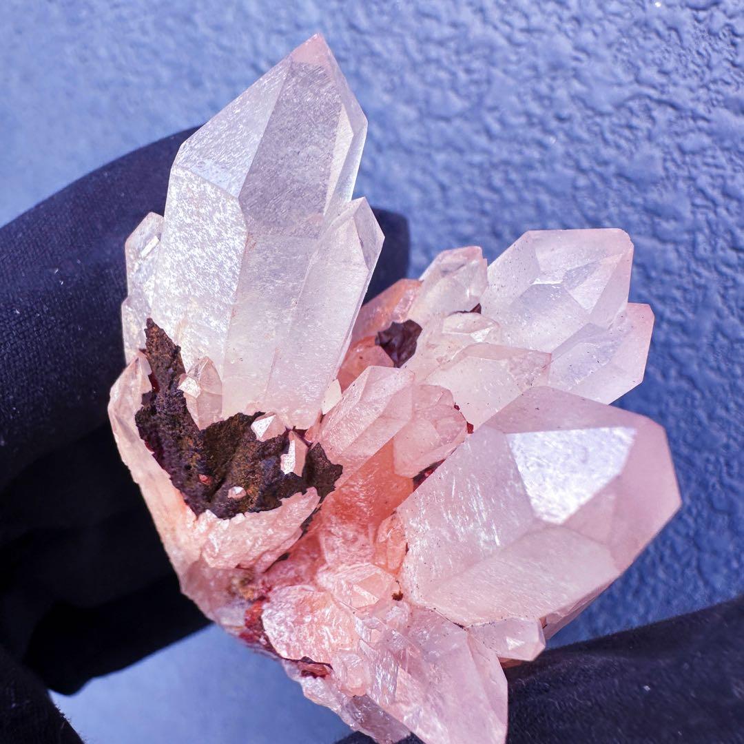 爆アレ❗️可愛いピンク♡超綺麗マダガスカル産パイナップルピンククラスターA1468