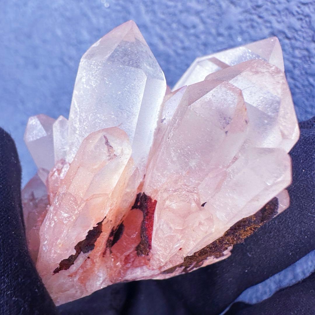 爆アレ❗️可愛いピンク♡超綺麗マダガスカル産パイナップルピンククラスターA1468