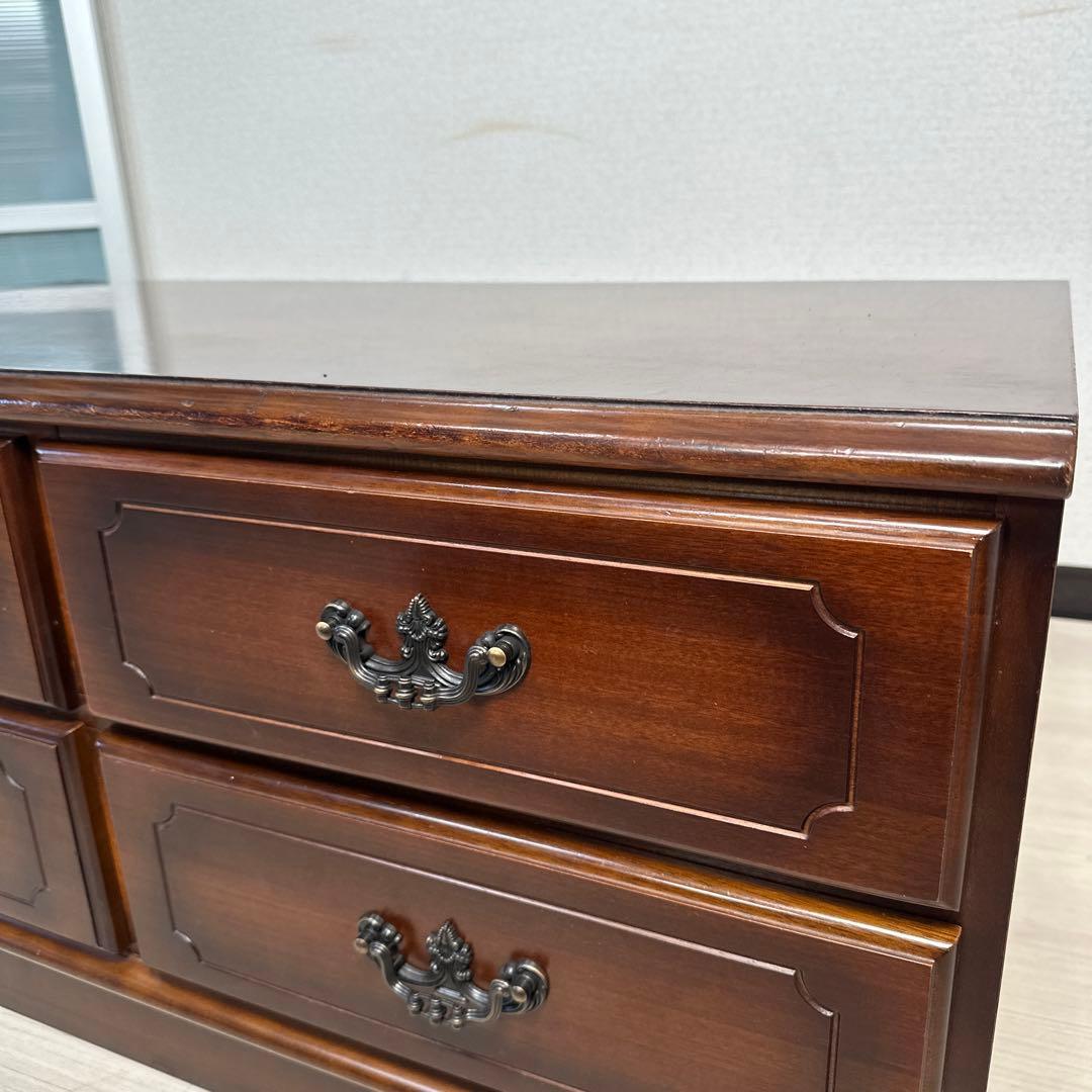 カリモク コロニアル チェスト 2段4杯 ローチェスト i4※