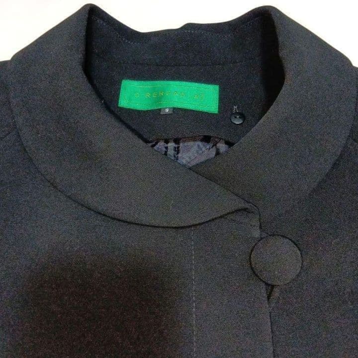 東京ソワール　ライナー付　コート　冠婚葬祭　フォーマル　ブラック　比翼