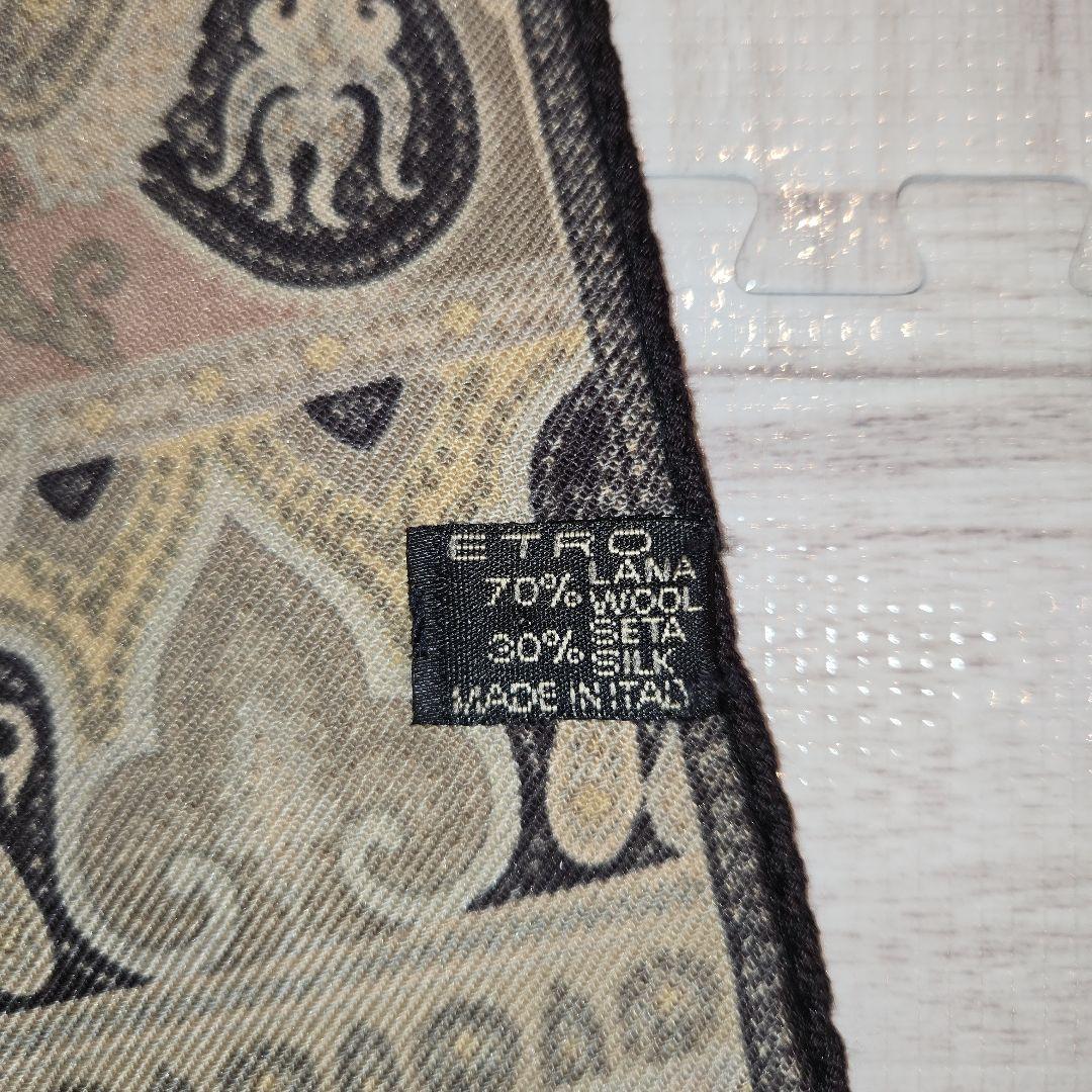 ETRO エトロ ペイズリー柄 ストール/ショール イタリア製 シルク混