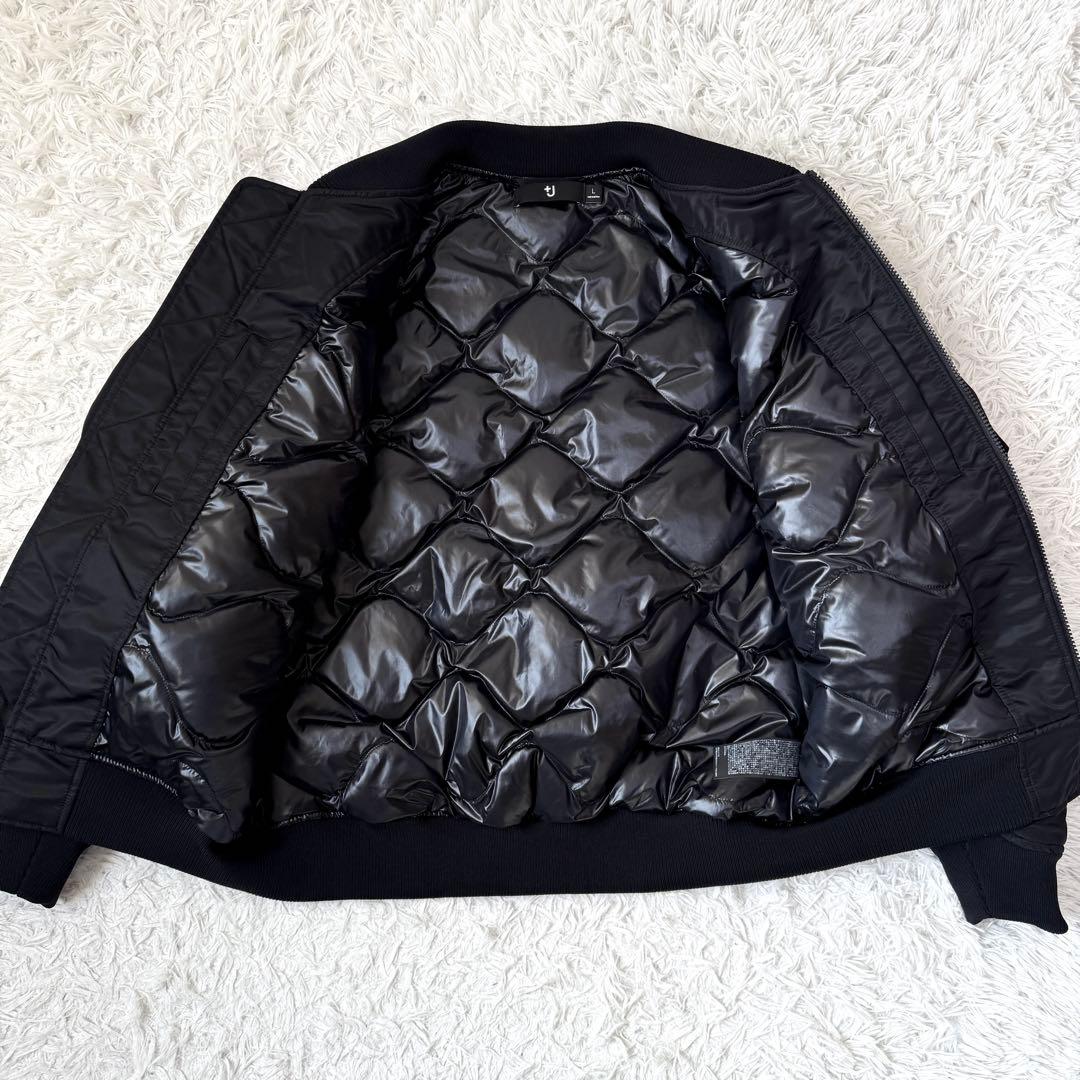 【未使用級✨】ユニクロ+J 復刻版ハイブリッドダウンオーバーサイズMA－1 黒L