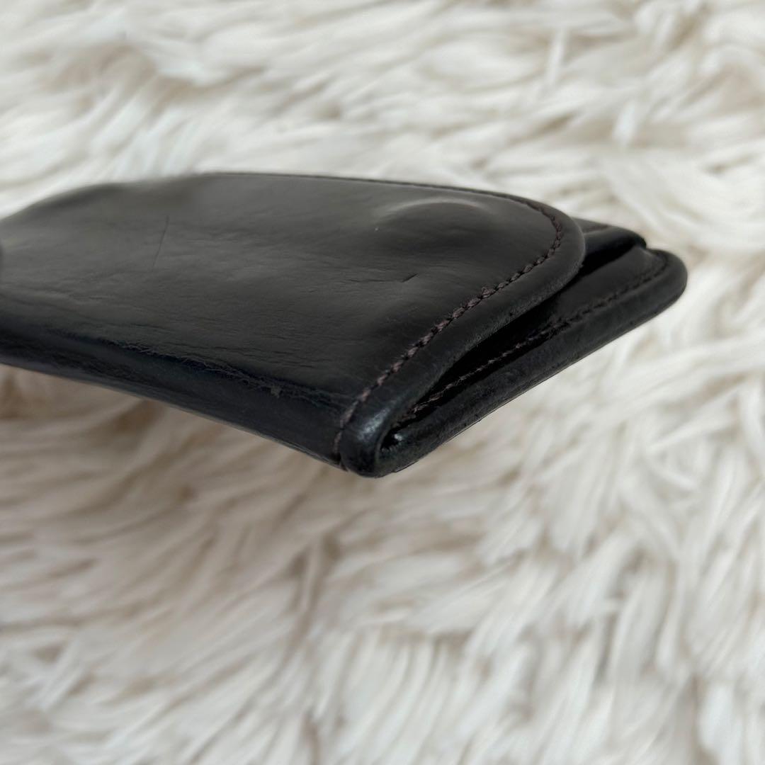 【希少仕様】ワイルドスワンズ タング 王冠ロゴ シェルコードバン ブラック 財布