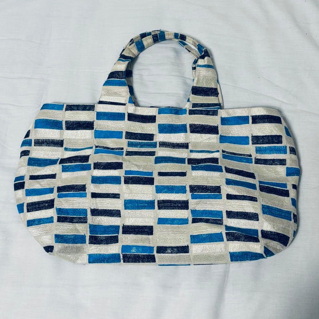 ミナペルホネン mina perhonen パニーニバッグ lake ブルー